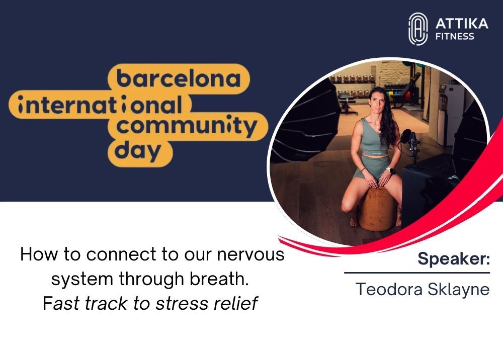 Coach Teo speaking at Barcelona International Community Day 