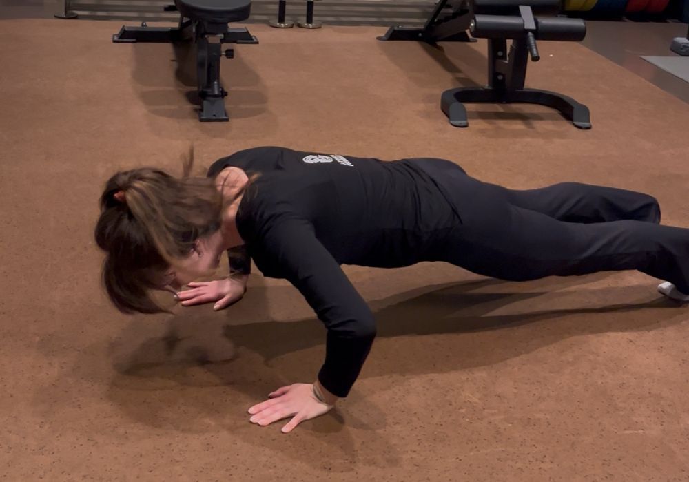 half push up