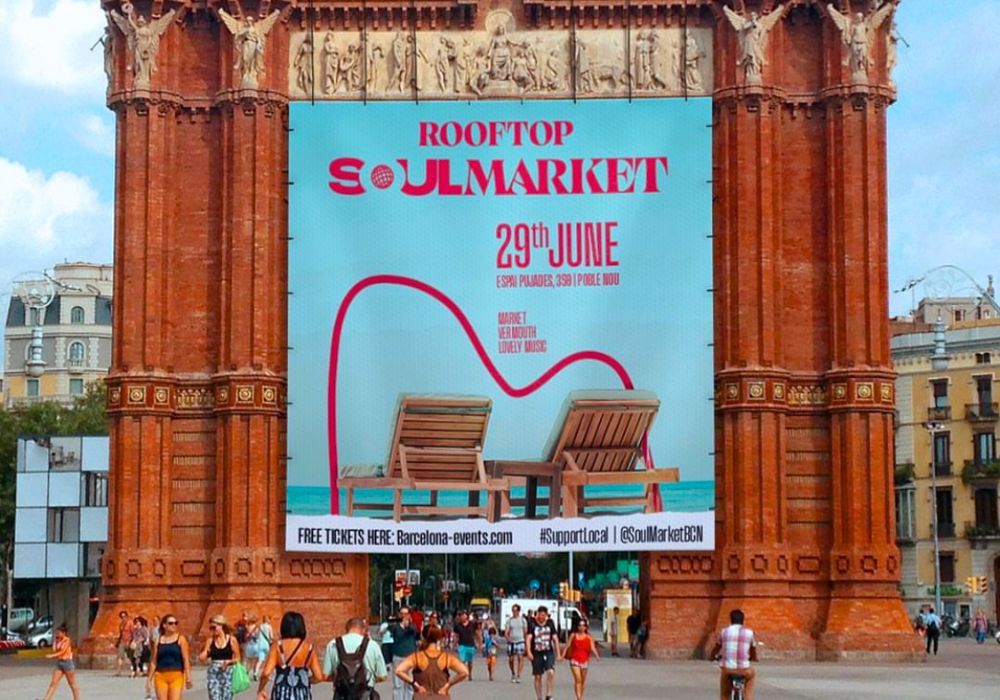 Rooftop soul market poster