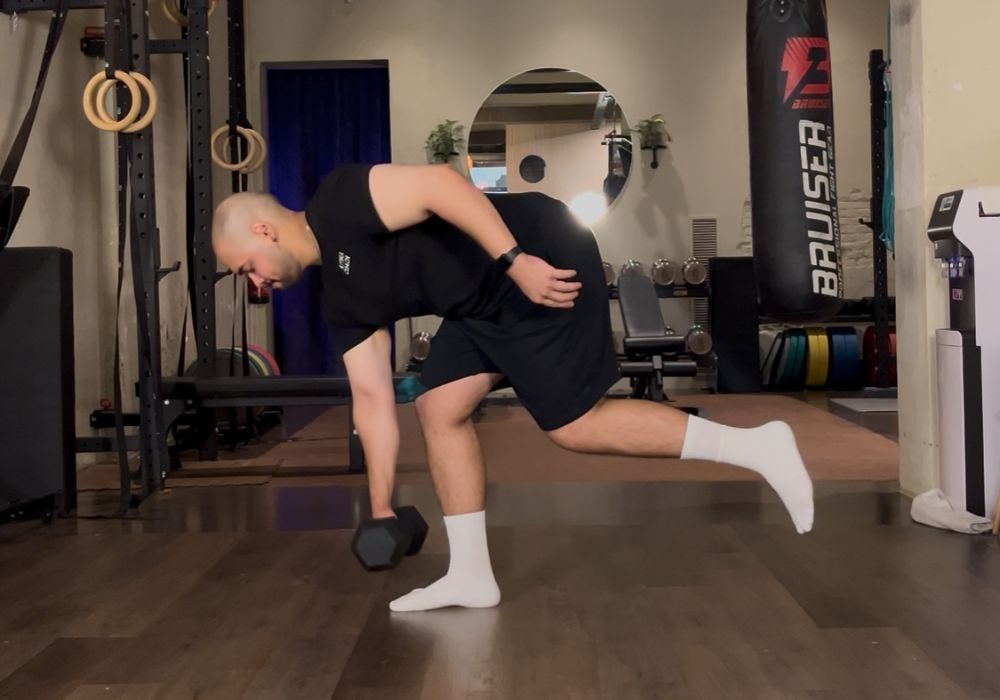 Man doing Single Leg Romanian Deadlift